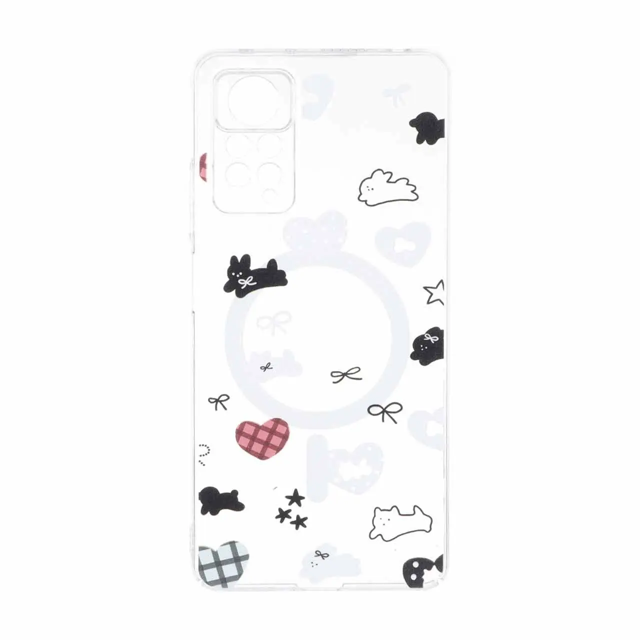 قاب Cute کریستالی طرح مگ سیف محافظ لنزدار Xiaomi Redmi Note 12 Pro 4G / Redmi Note 11 Pro - کد 166