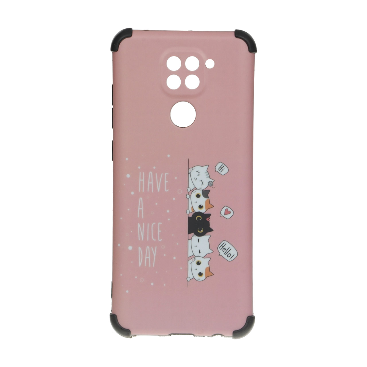 قاب طرح گربه های بامزه Have A Nice Day بامپردار مناسب برای شیائومی ردمی نوت ۹ / ردمی ۱۰ ایکس 5G و ردمی ۱۰ ایکس پرو 5G