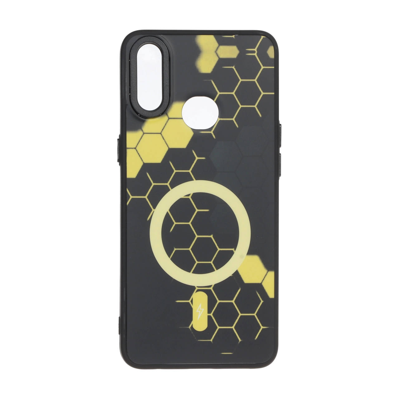 قاب طرح Hexagon مگ سیف زرد مناسب برای سامسونگ گلکسی A10s