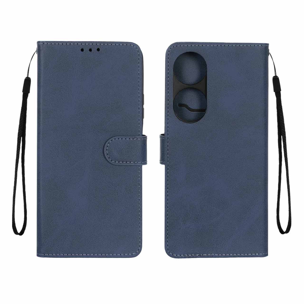 کیف چرمی مگنتی MNC مناسب برای موبایل Honor X7b - سرمه ای
