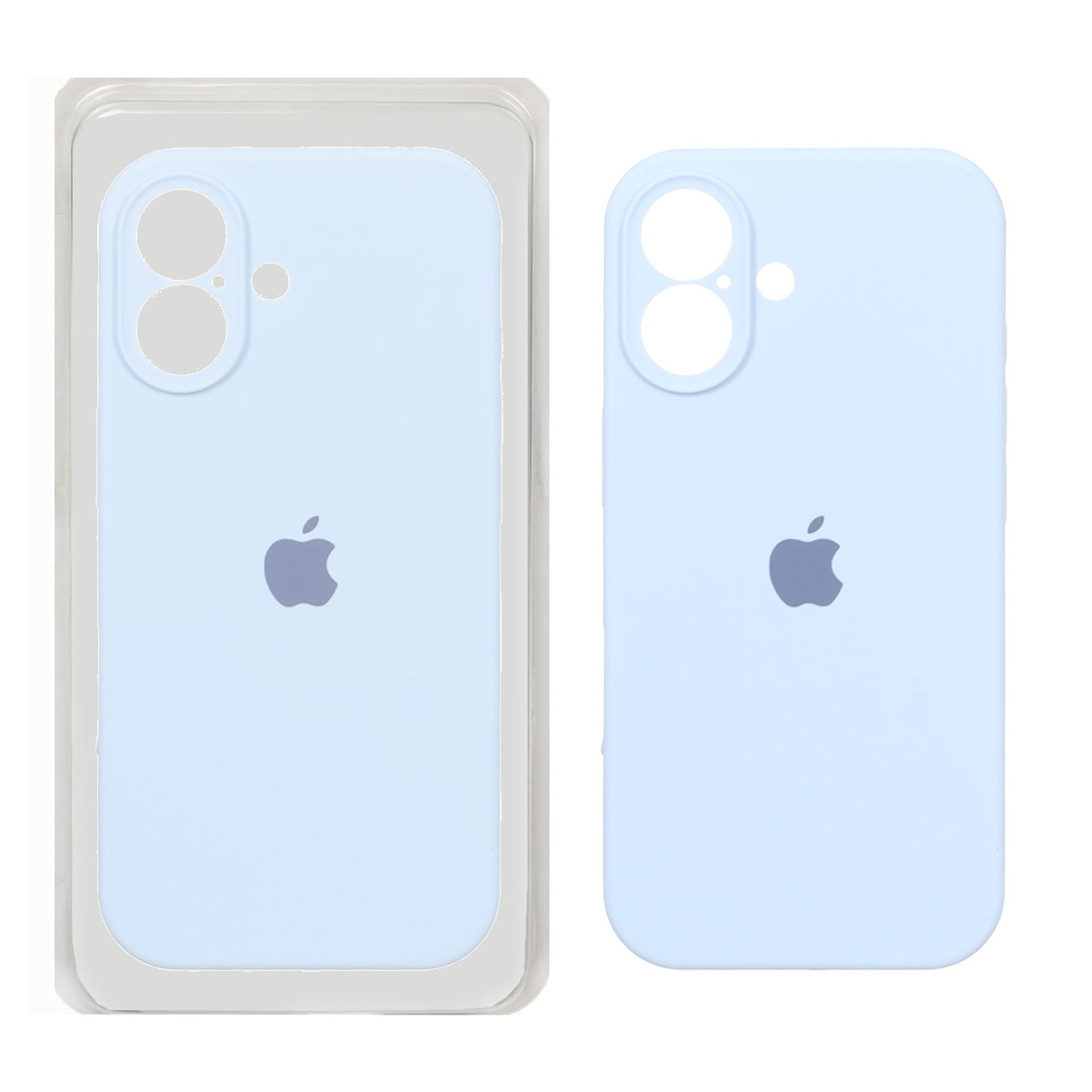 قاب سیلیکونی محافظ لنزدار اورجینال Apple iPhone 17 - آبی کبریتی
