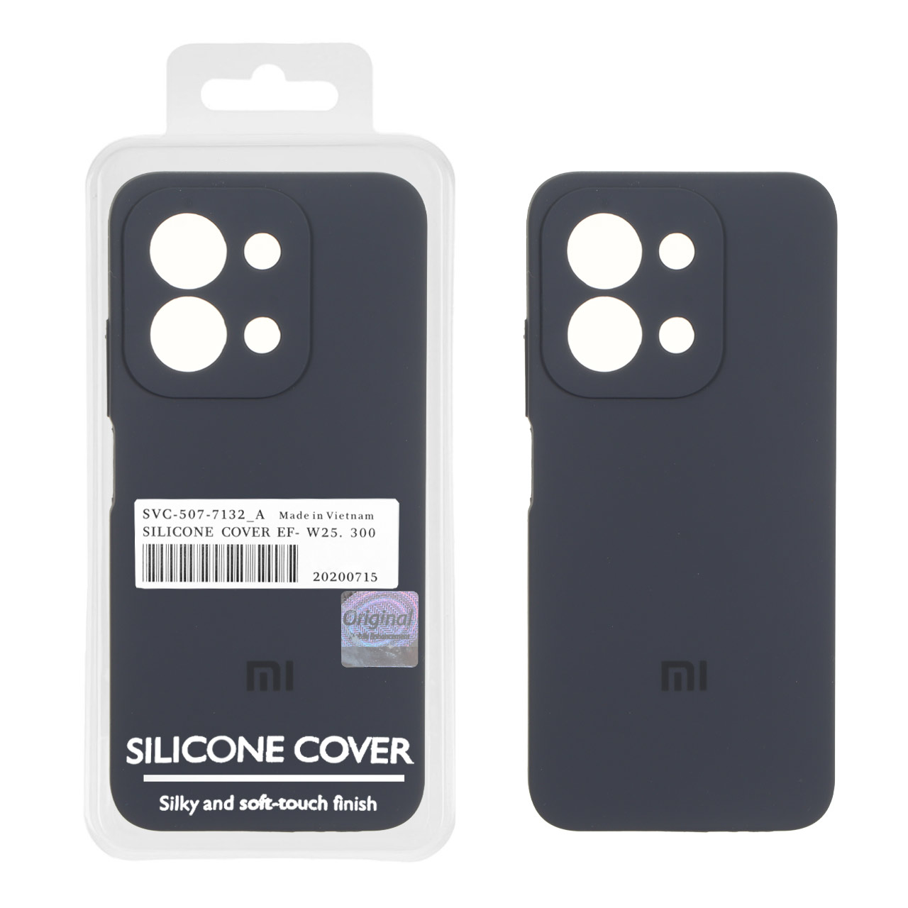 قاب سیلیکونی پاک کنی اورجینال Master Quality مدل نسخه گلوبال Xiaomi Redmi 15C / Poco C85 - سرمه ای (پک دار)