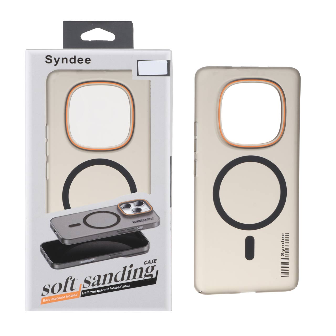 قاب اورجینال Syndee پشت مات MagSafe مدل Xiaomi Redmi Note 15 / Poco M8 5G - مشکی (پک دار)