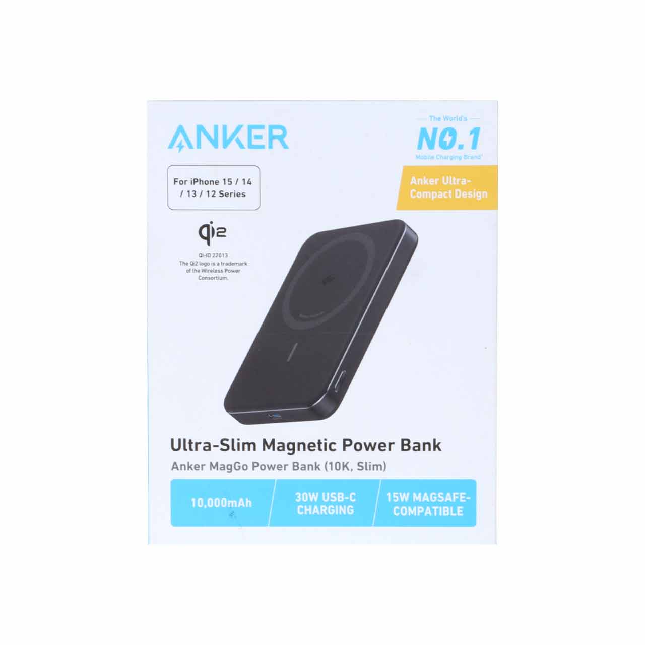 پاور بانک 15 وات 10000 میلی آمپر فست شارژ ANKER مدل A1664H11