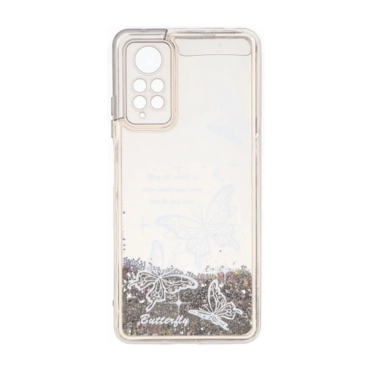 قاب آکواریومی اکلیلی طرح دار دور ژله ای Xiaomi Redmi Note 12 Pro 4G / Redmi Note 11 Pro - کد 242