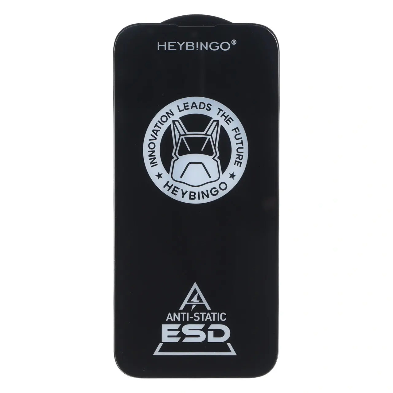 محافظ صفحه نمایش شیشه ای فول کاور HeyBingo ESD Anti Static مناسب برای آیفون 15 پرو