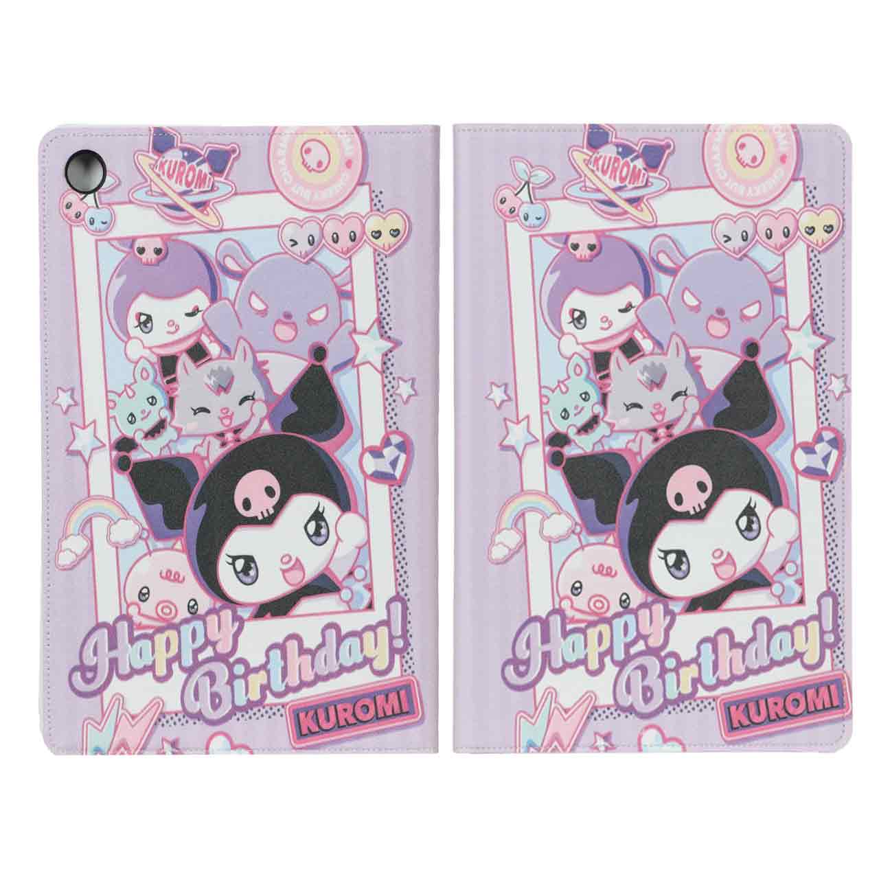 کیف تبلت طرح Kuromi Happy Birthday مناسب برای سامسونگ گلکسی تب A9 پلاس 5G SM-X216