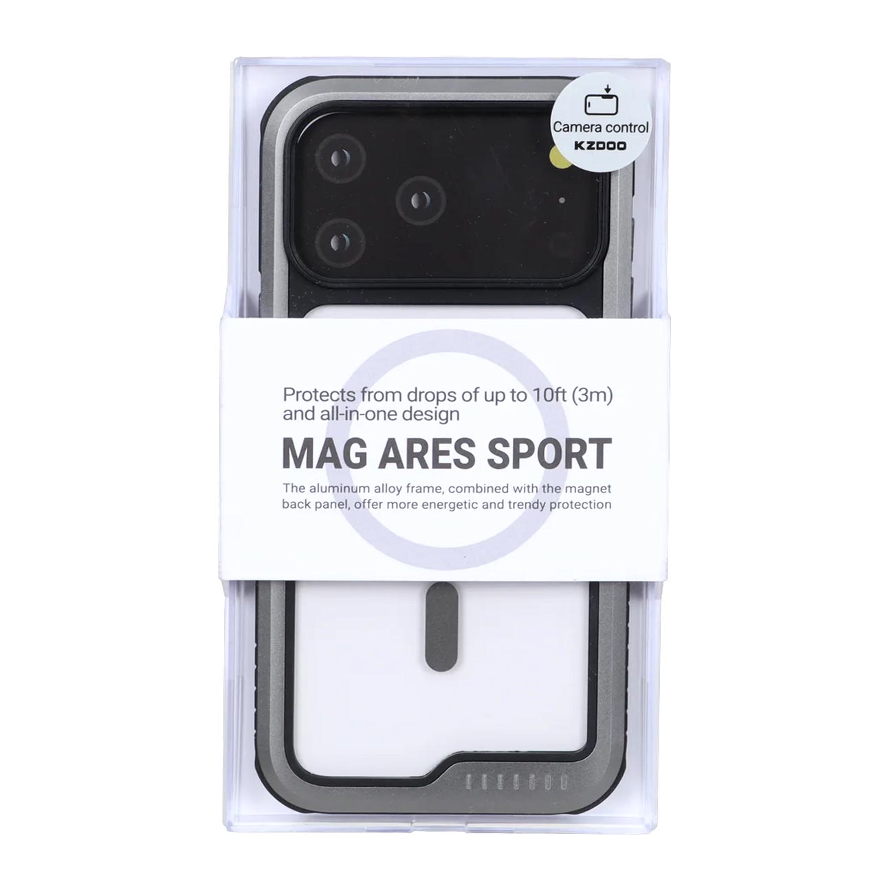 قاب Original KDoo MAG ARES Sport تیتانیوم خاکستری مناسب برای آیفون 17 پرو مکس