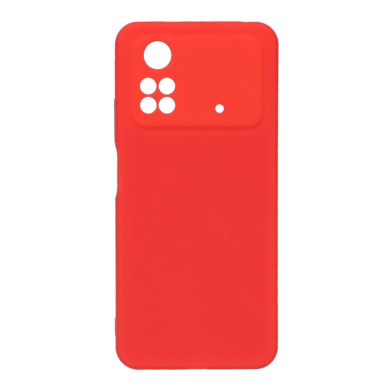 قاب TPU داخل مخمل درجه یک قرمز مناسب برای شیائومی پوکو M4 پرو 4G