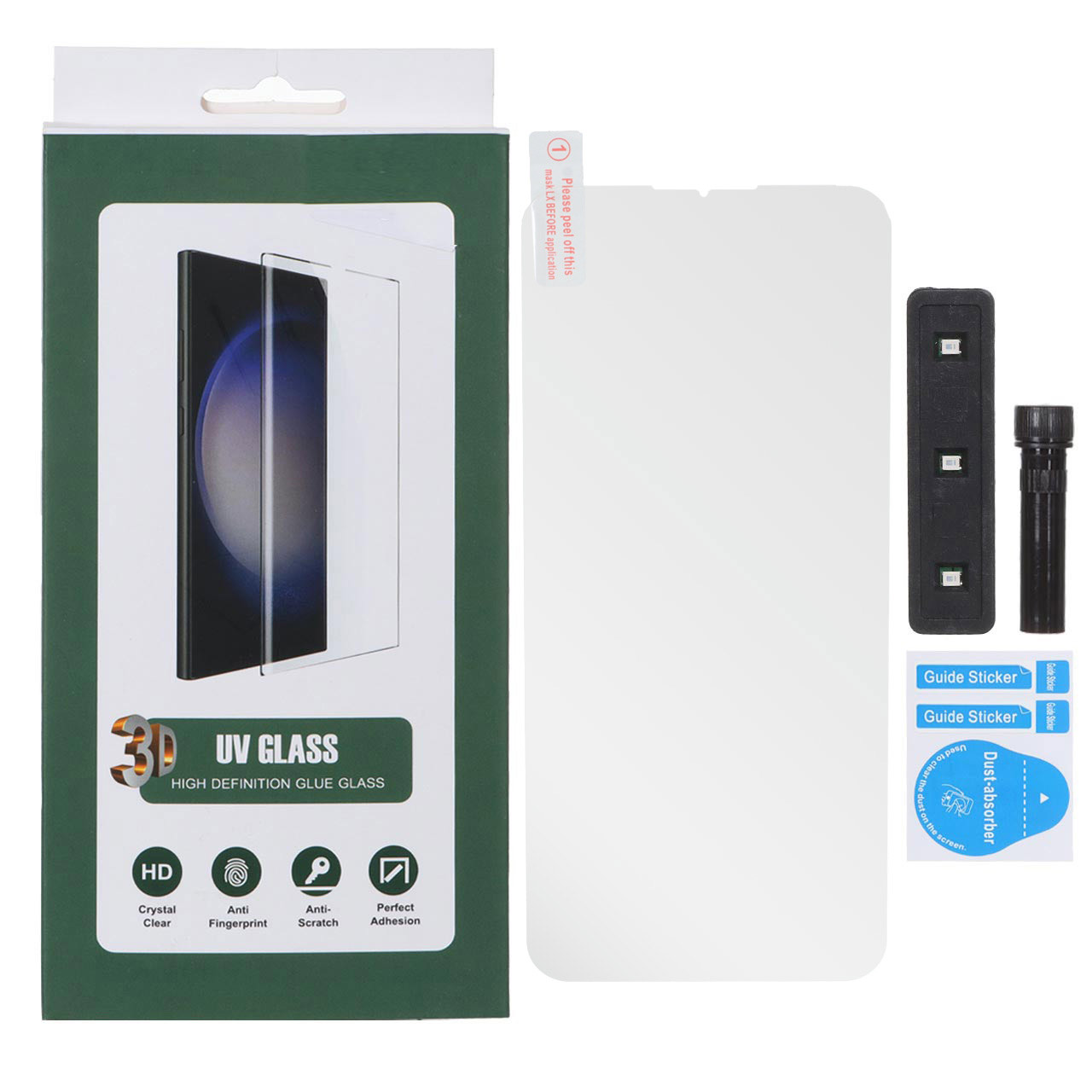 محافظ صفحه نمایش شیشه ای UV 3D Glass مناسب برای شیائومی Mi Note 10 و Mi Note 10 Pro