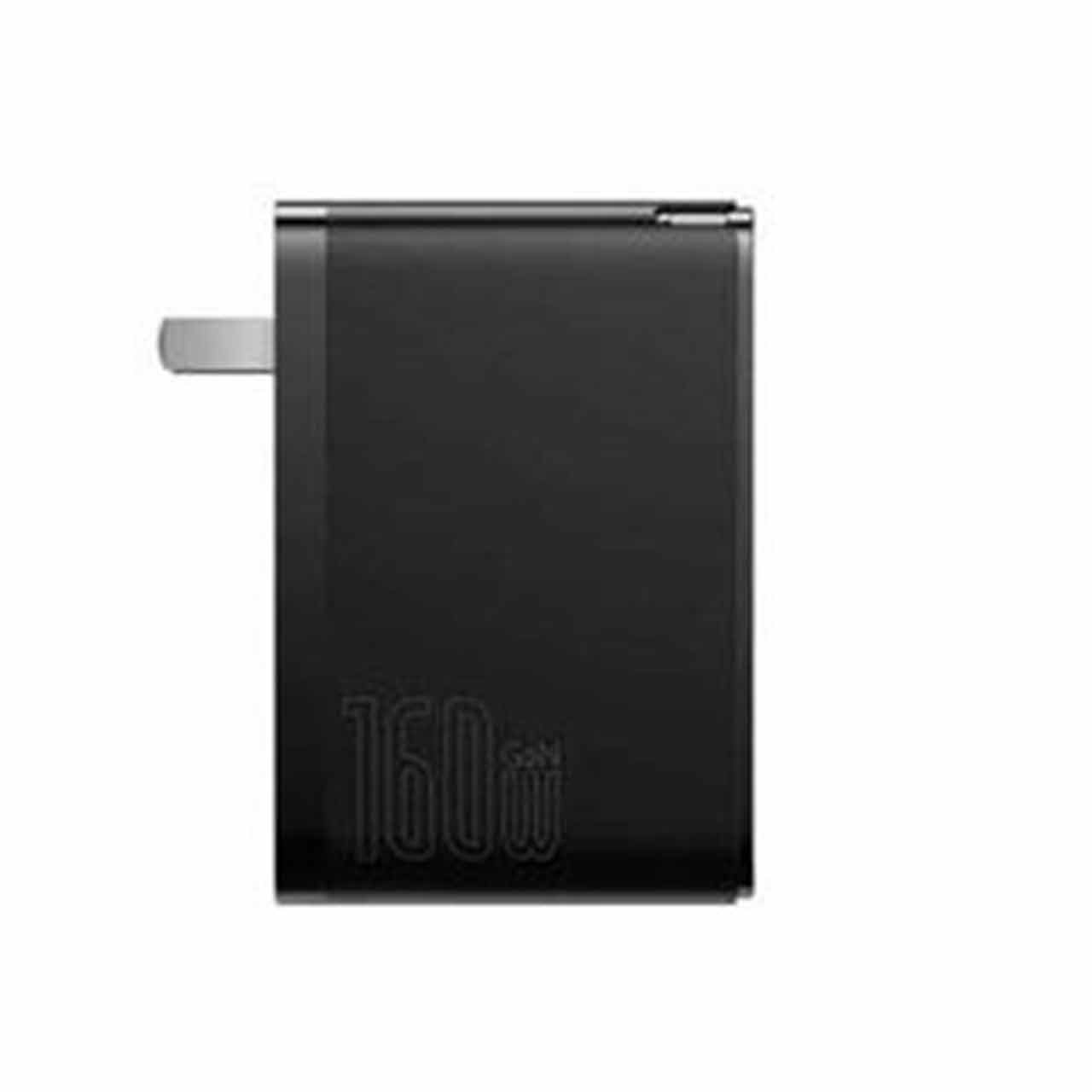 شارژ دیواری فست و PD سه پورت Baseus مدل Gan5 Pro CCGAN160CE - مشکی