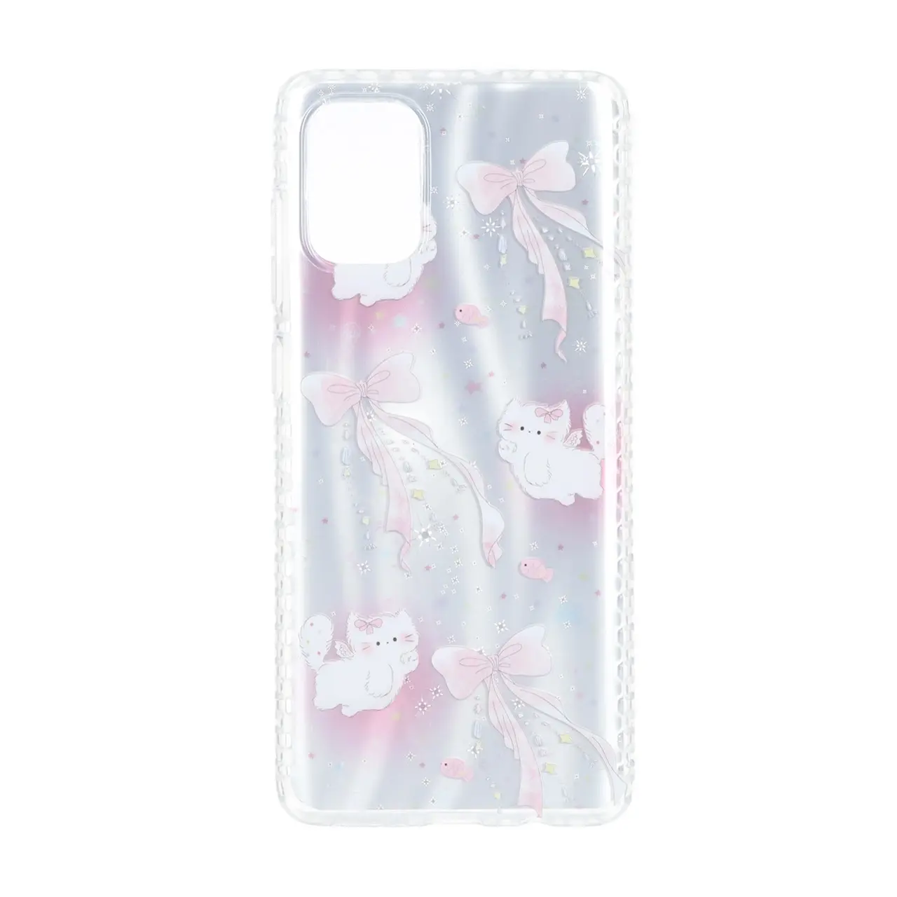 قاب طرح ستاره ای دور ژله ای شفاف مناسب برای سامسونگ گلکسی A71