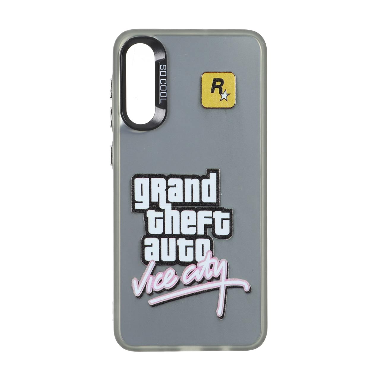 قاب طرح Grand Theft Auto Vice City با بلک لنز و دکمه کروم مناسب برای سامسونگ گلکسی A50 / A50s / A30s