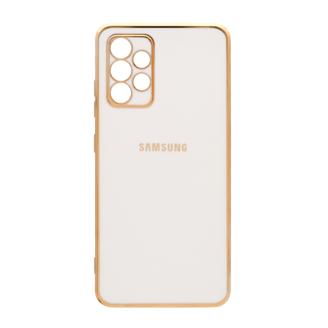قاب محافظ لنزدار طرح حاشیه طلایی My Case مناسب برای سامسونگ A32 4G