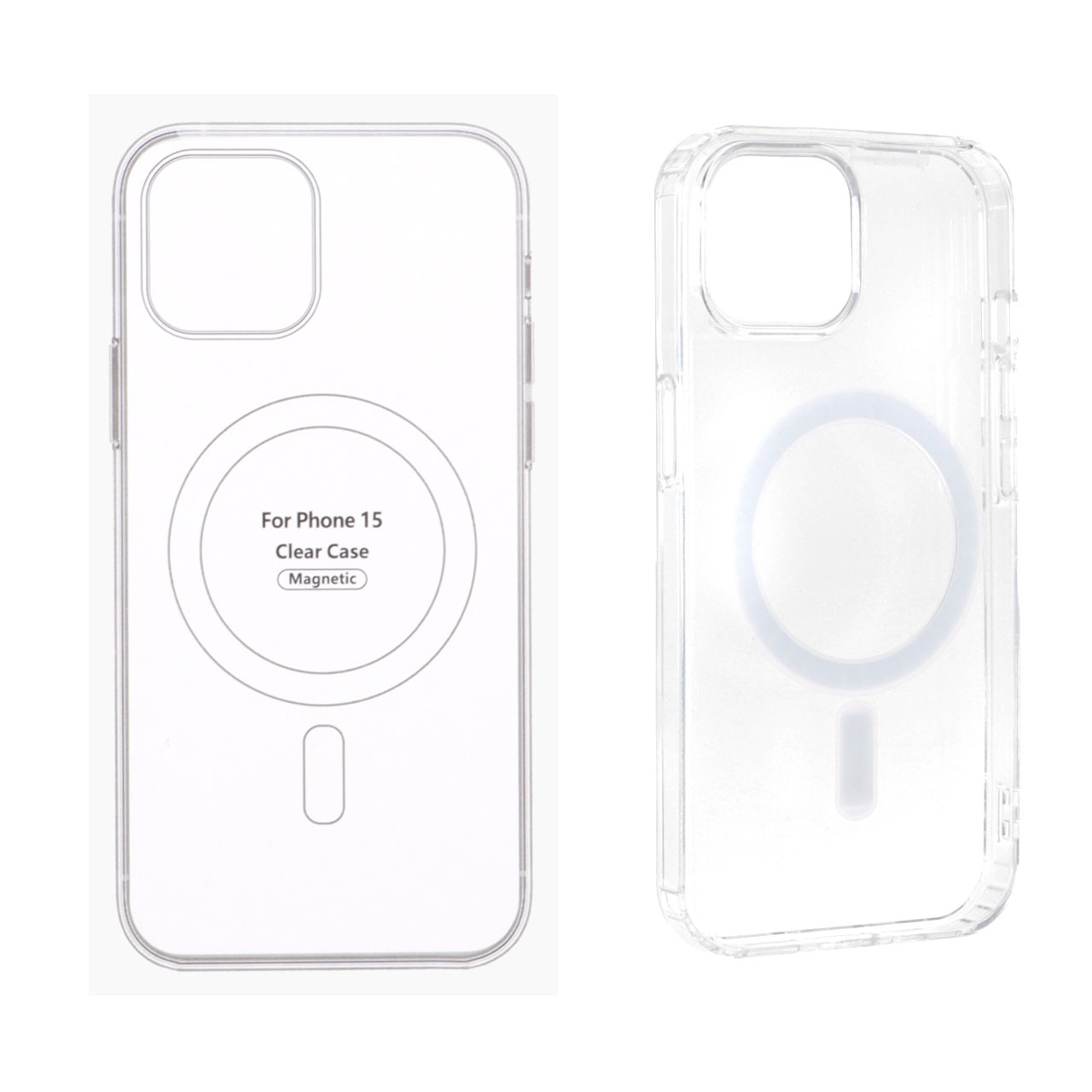 قاب شفاف Apple iPhone 15 / iPhone 14 / iPhone 13 با قابلیت شارژ Magsafe