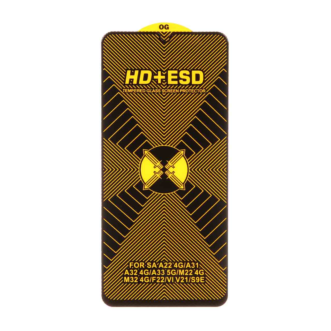 محافظ صفحه نمایش شیشه ای تمام صفحه OG HD Plus ESD مناسب برای سامسونگ A31 / A32 4G / A33 / A22 4G / M22 / M32 4G / F22