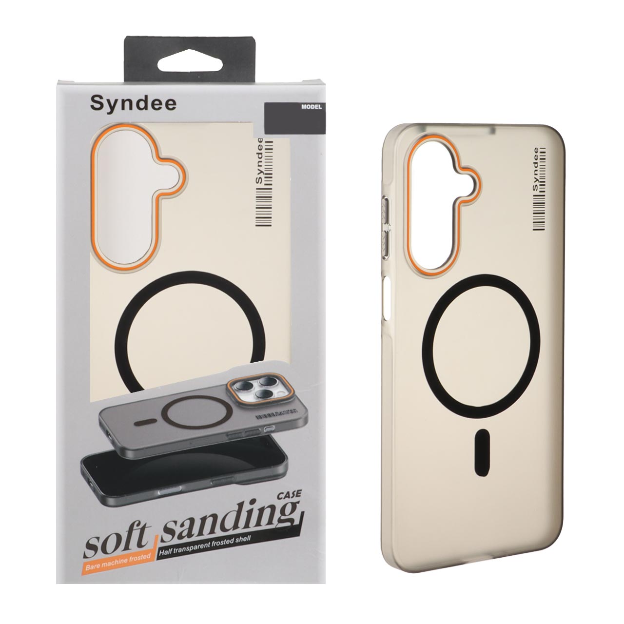 قاب اورجینال Syndee پشت مات MagSafe مدل Samsung Galaxy A17 / A26 - مشکی (پک دار )