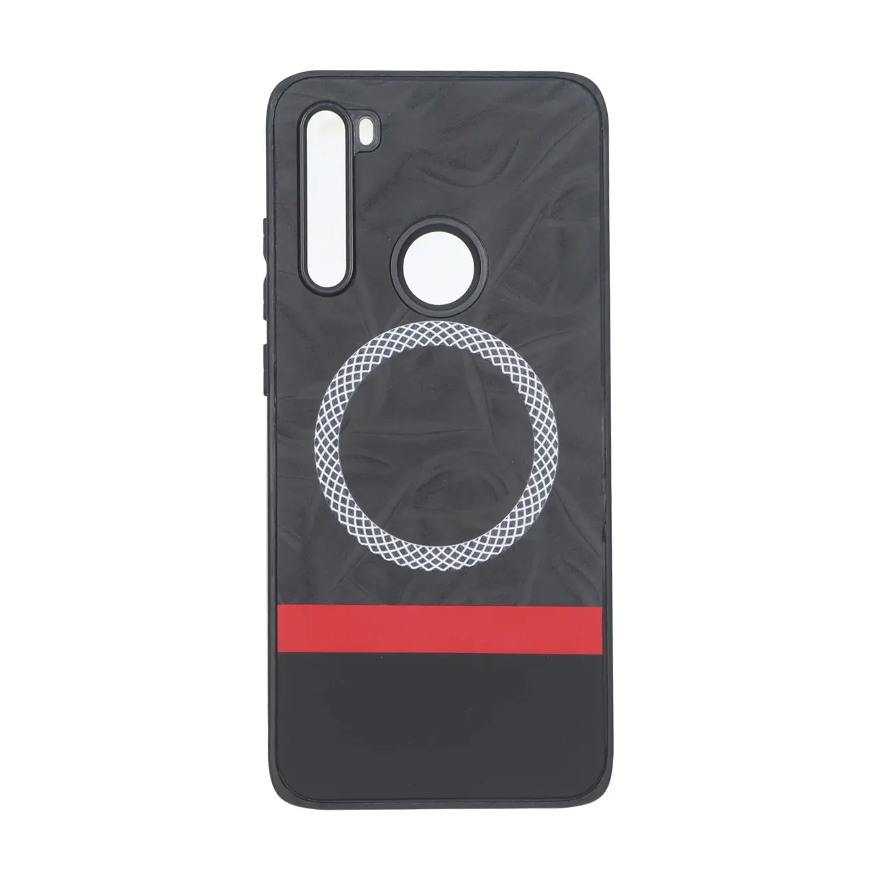 قاب جیر دو تکه طرح مگ سیف هاشور Xiaomi Redmi Note 8 - مشکی