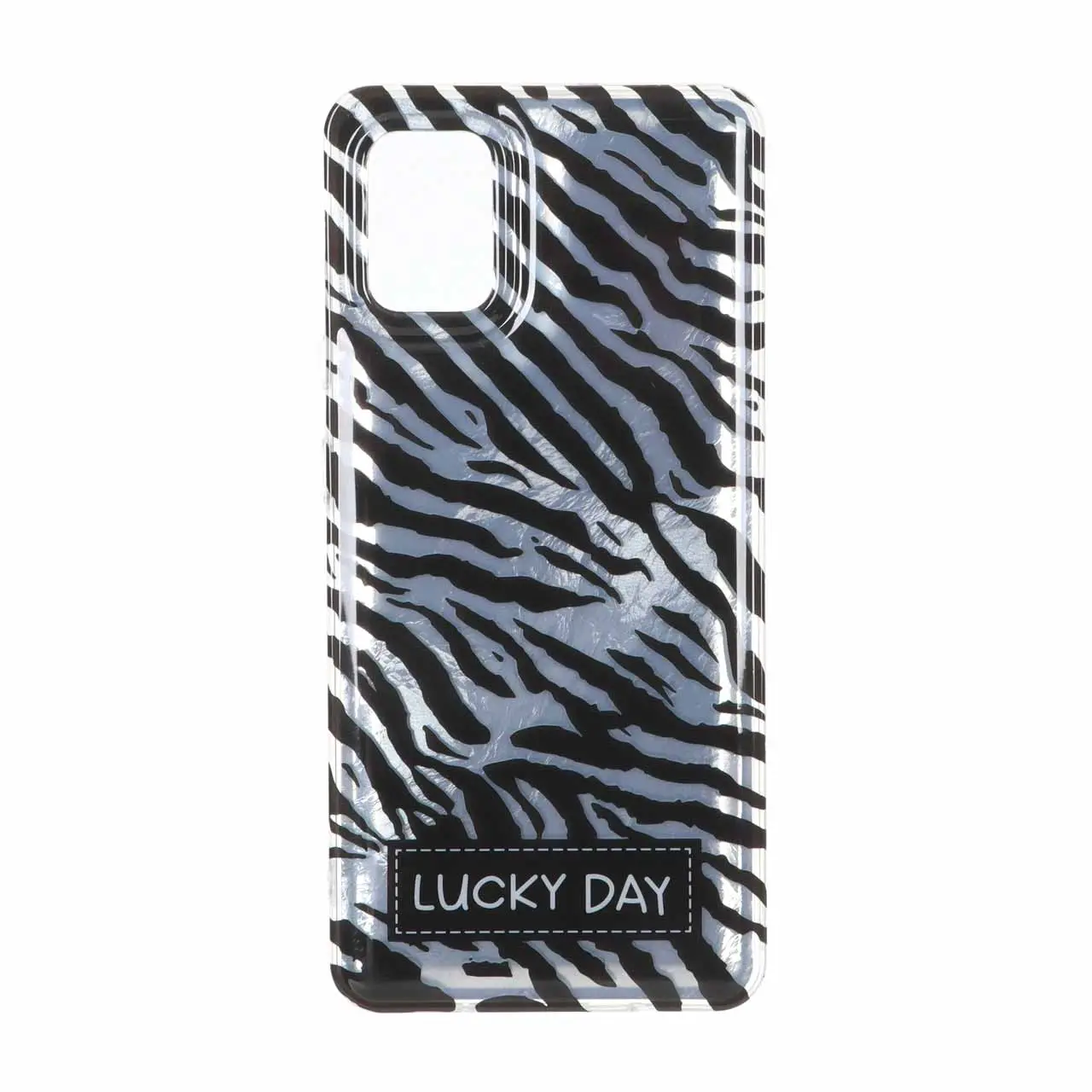 قاب طرح پلنگی اطلسی دور ژله ای LUCKY DAY مناسب برای سامسونگ گلکسی A51 / M40s