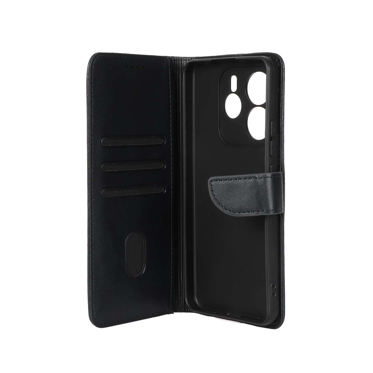 کیف چرمی مگنتی محافظ لنزدار مشکی مناسب برای شیائومی ردمی نوت 14 4G