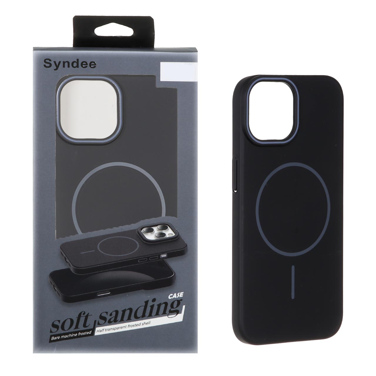 قاب اورجینال Syndee پشت سخت MagSafe مدل Apple iPhone 15 / iPhone 14 / iPhone 13 - مشکی
