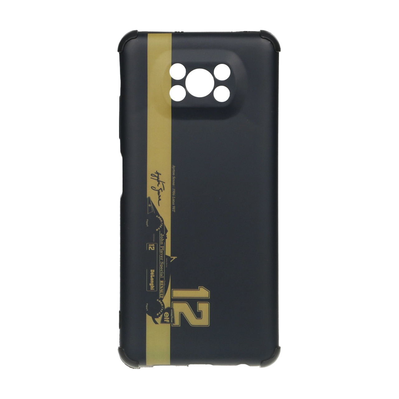 قاب طرح فرمول یک (آیرتون سنا) بامپردار مناسب برای شیائومی پوکو X3، پوکو X3 پرو و پوکو X3 NFC
