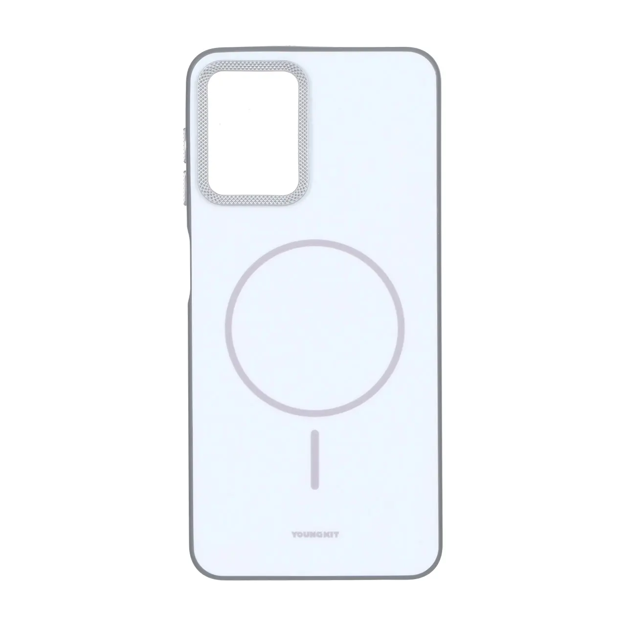 قاب Youngkit طرح مگ سیف دور لنز کربن Samsung Galaxy A22 4G / M22 / M32 4G / F22 - سفید