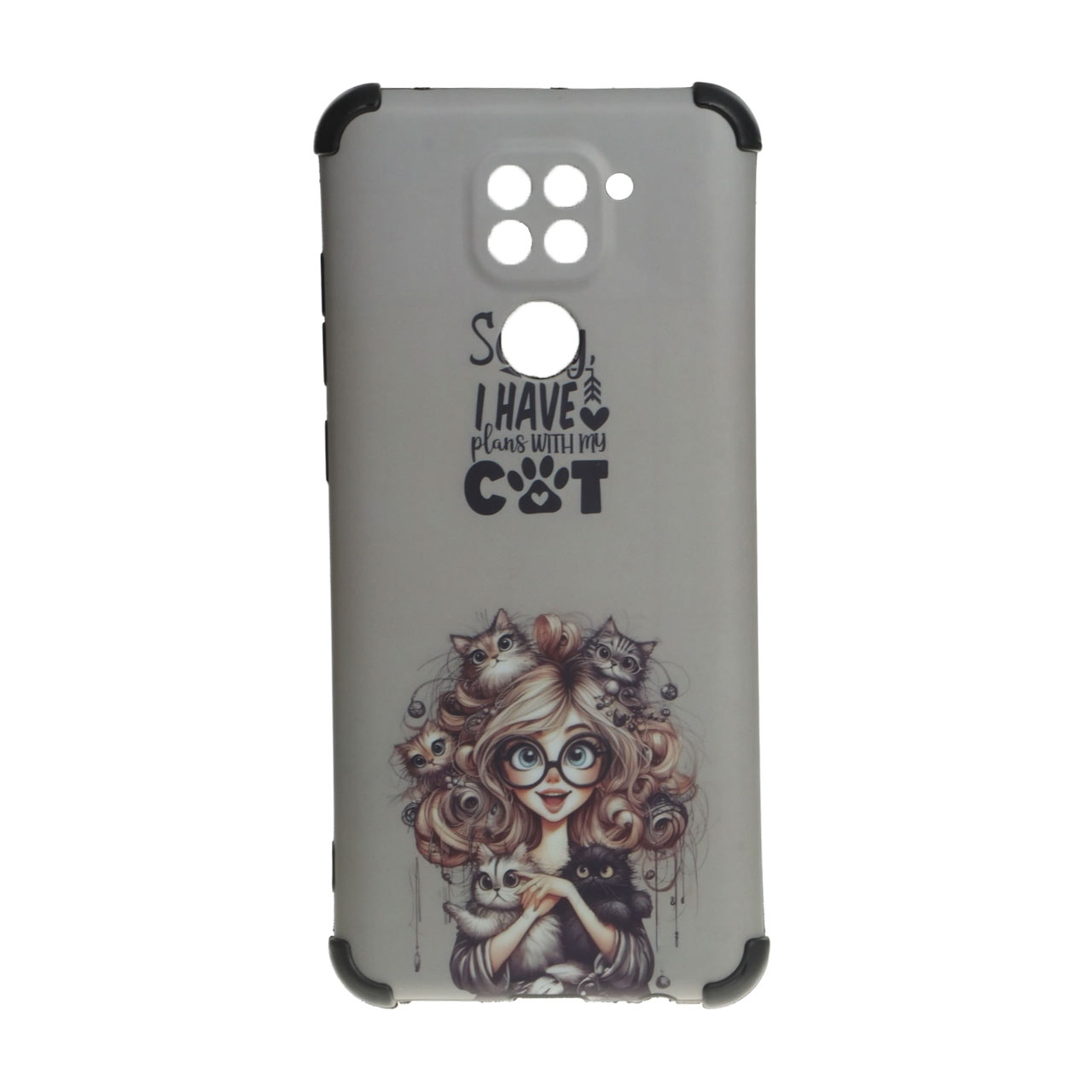 قاب طرح دختر و گربه‌ها بامپردار مناسب برای شیائومی ردمی نوت 9، ردمی 10 ایکس 5G و ردمی 10 ایکس پرو 5G