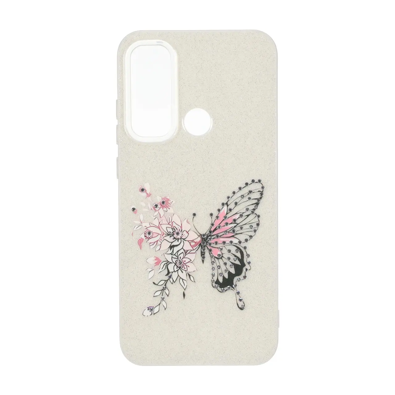 قاب اکلیلی ButterFly نگین دار Xiaomi Redmi Note 8 - کرم