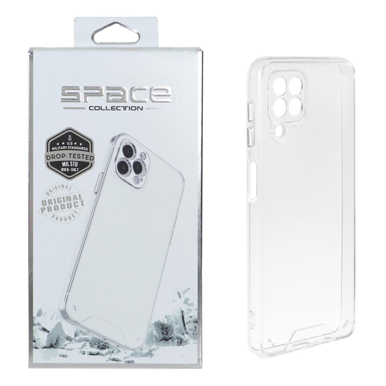 قاب شفاف ضد ضربه Space مناسب برای سامسونگ گلکسی A22 4G, M22, M32 4G و F22