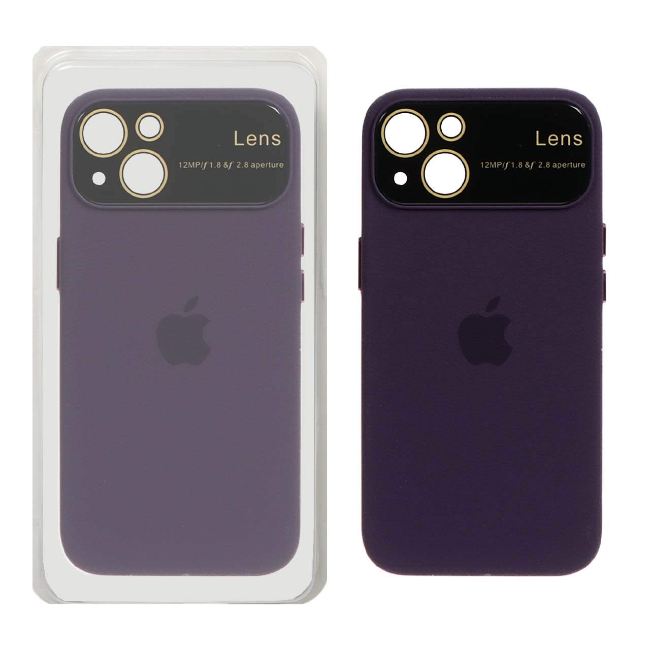 قاب چرم Auto Focus مدل Apple iPhone 13 / iPhone 14 - بنفش تیره (پک دار)