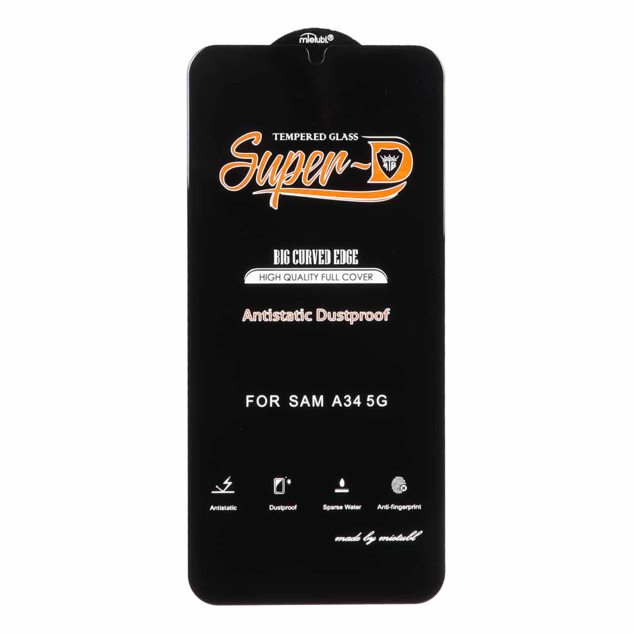 محافظ صفحه نمایش شیشه ای فول کاور Super D Mietubl مدل ORG مناسب برای سامسونگ گلکسی A34 5G
