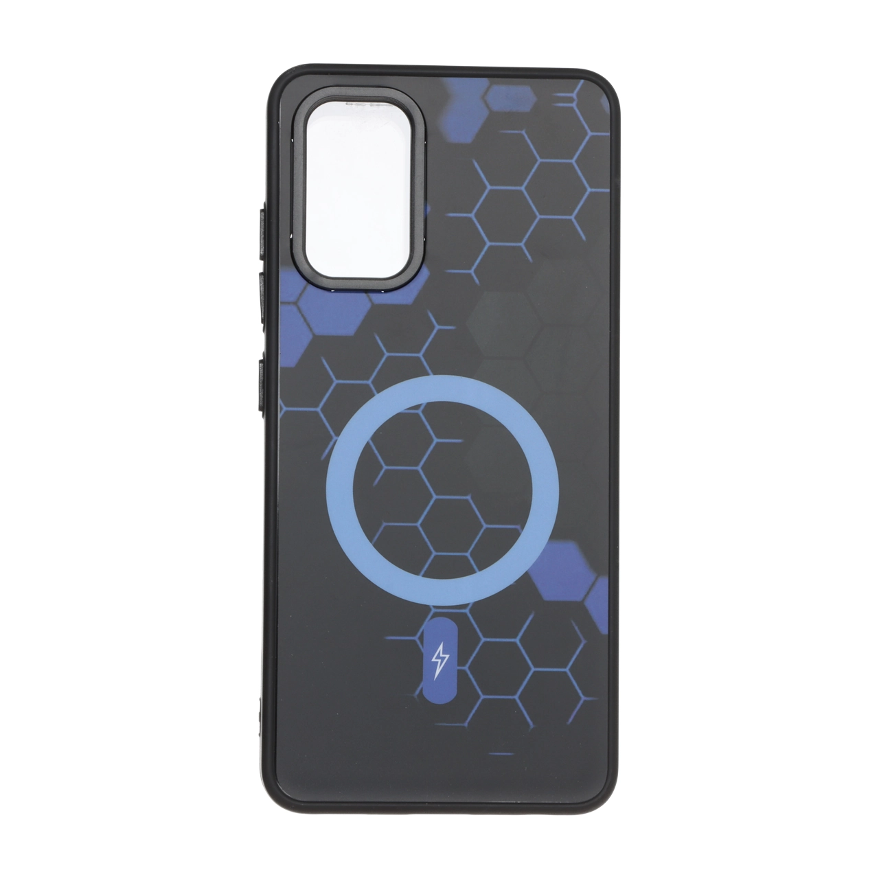 قاب طرح Hexagon مگ سیف آبی مناسب برای سامسونگ گلکسی A32 4G