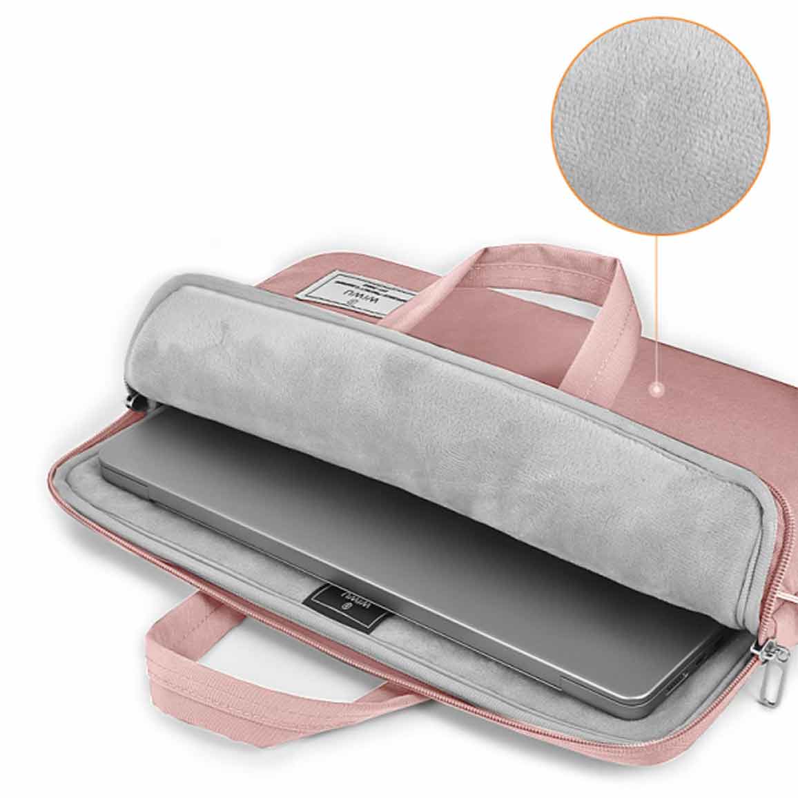 کیف لپ تاپ 14 اینچی Wiwu مدل Vivi Laptop Handbag - صورتی