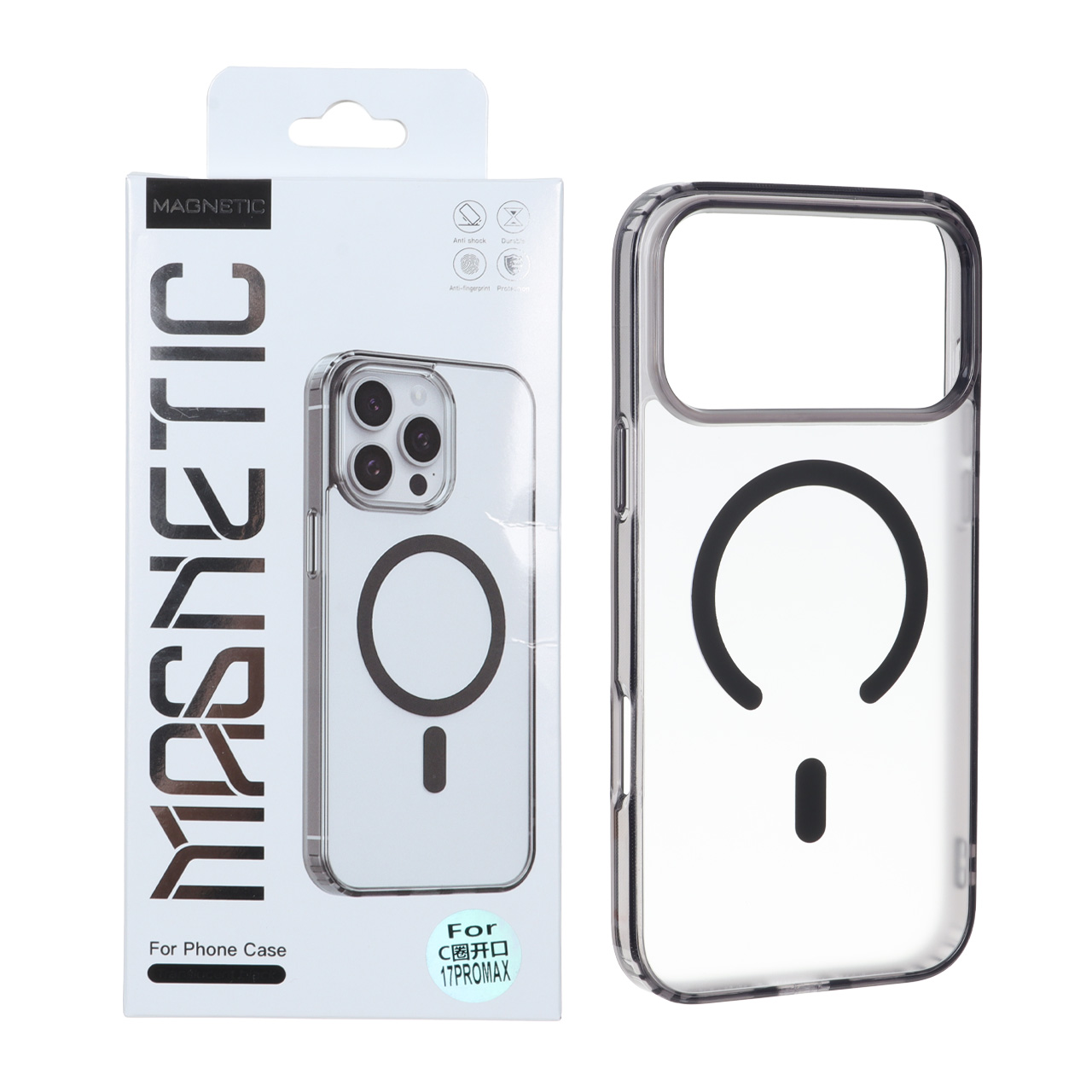 قاب طرح Magnetic Magsafe دور ژله ای مناسب برای آیفون 17 پرو مکس