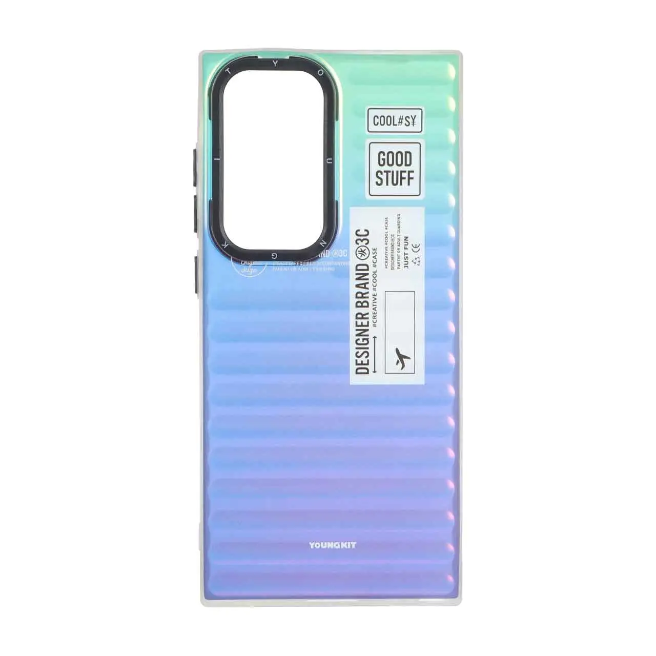 قاب یانگ کیت هولوگرامی طرح دار دور مات Samsung Galaxy S23 Ultra - کد 152
