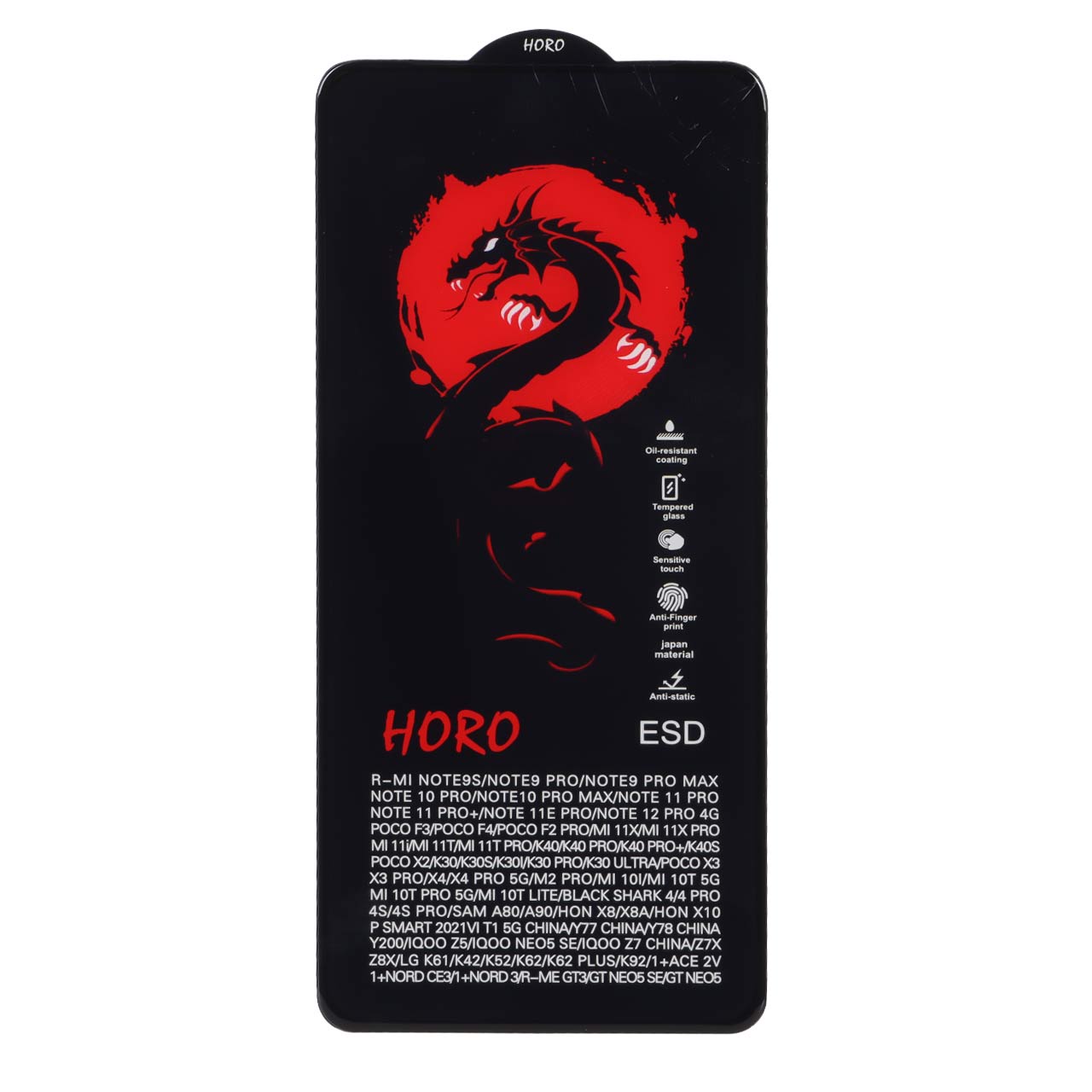محافظ صفحه نمایش شیشه ای Full Cover ESD Horo مدل Xiaomi Poco X3 / Poco X3 Pro / Redmi Note 9S / Redmi Note 9 Pro / Redmi Note 9 Pro Max / Poco F5 Pro / Mi 12T / Mi 12T Pro / Mi 11T / Mi 11T Pro / Mi 10T / Mi 10T Pro