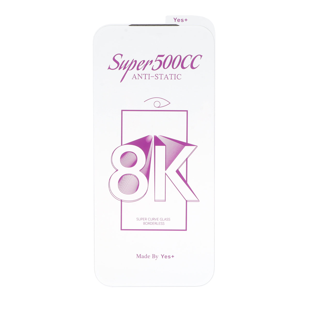 محافظ صفحه نمایش شیشه ای اورجینال بدون حاشیه Super 500CC 8K Yes Plus مدل Apple iPhone 17 Pro Max / iPhone 18 Pro Max