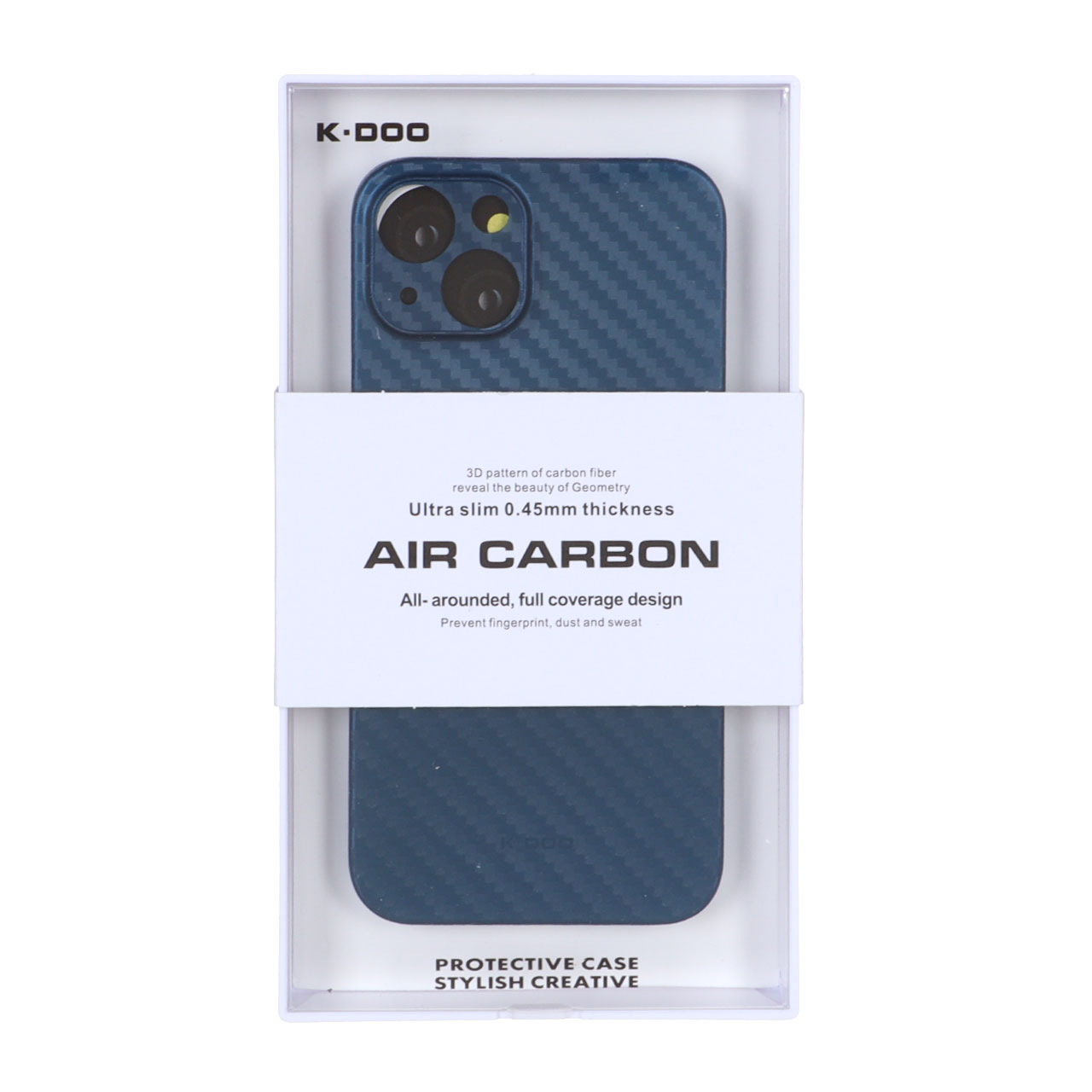 قاب محافظ لنزدار Apple iPhone 13 / iPhone 14 Original KZDoo Air Carbon - سرمه ای