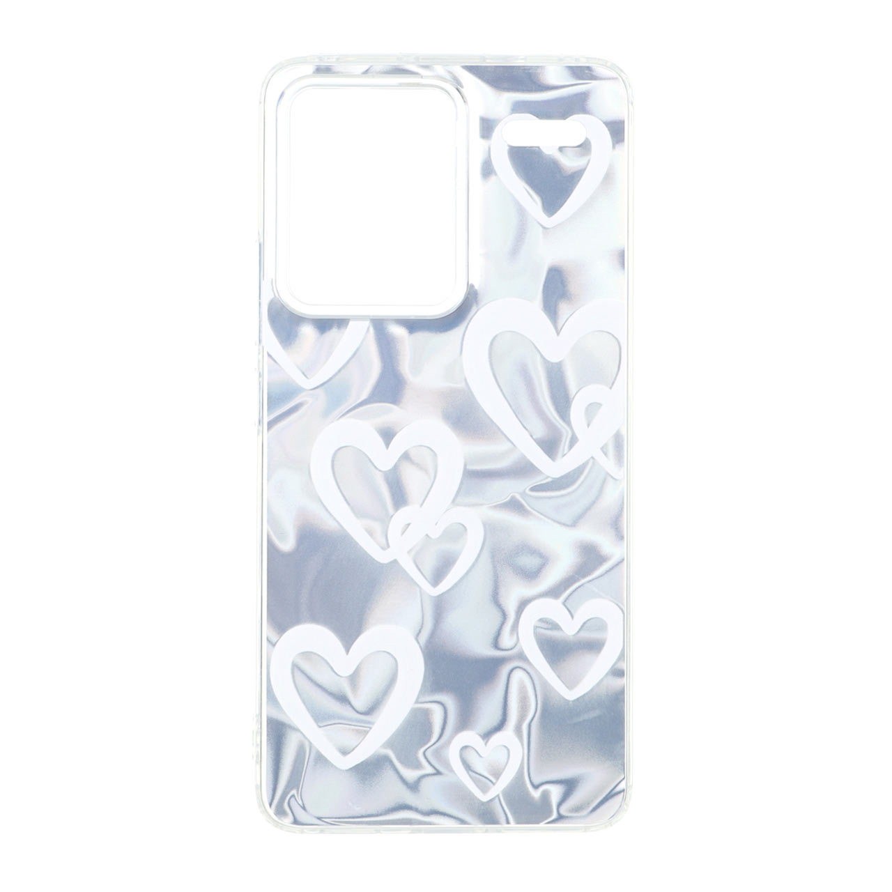 قاب طرح قلب Silver Cloud دور ژله ای مناسب برای شیائومی ردمی نوت ۱۳ پرو پلاس 5G