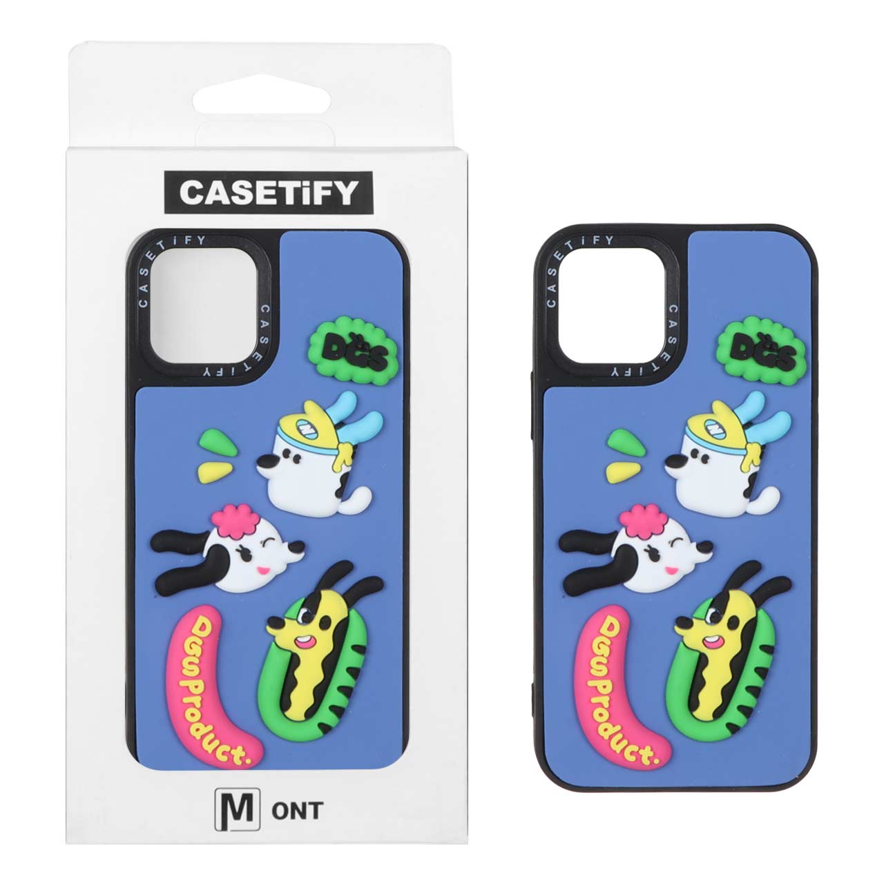 قاب طرح کارتونی برجسته سگ‌های فانتزی Casetify مناسب برای آیفون ۱۲ پرو و آیفون ۱۲