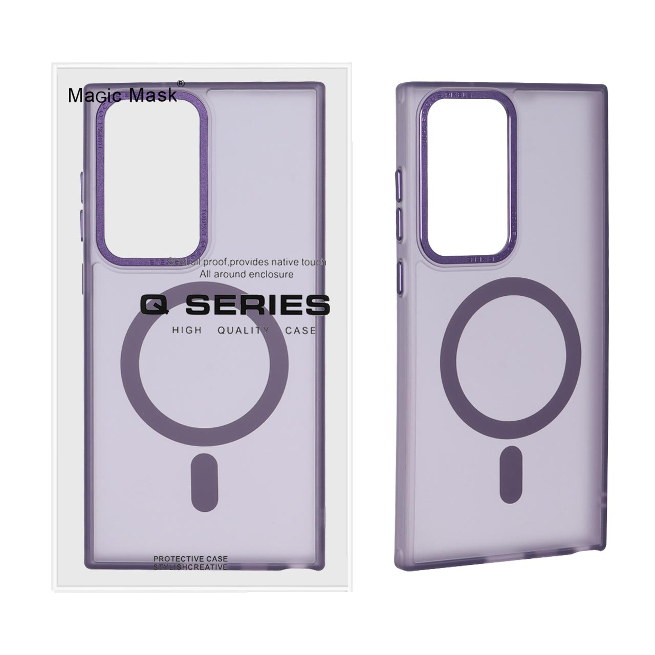 قاب Focus Pixels لنز آلومینیومی مات Magsafe مناسب برای سامسونگ گلکسی اس ۲۳ اولترا