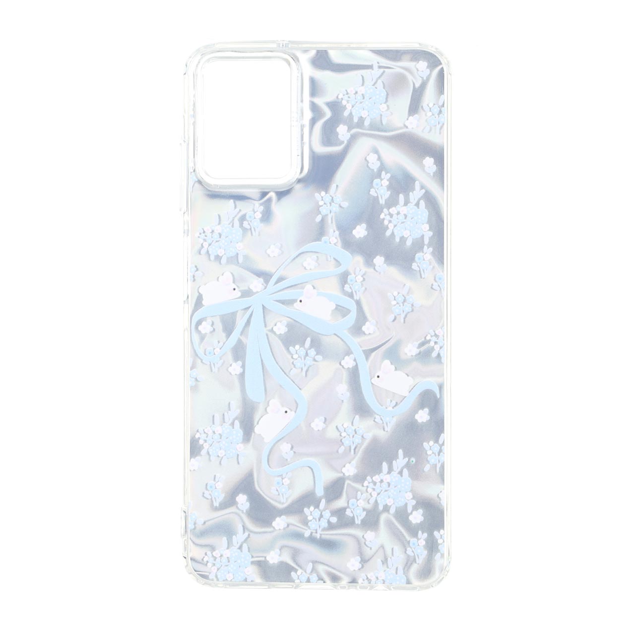 قاب طرح Silver Cloud دور ژله ای مناسب برای سامسونگ گلکسی A06