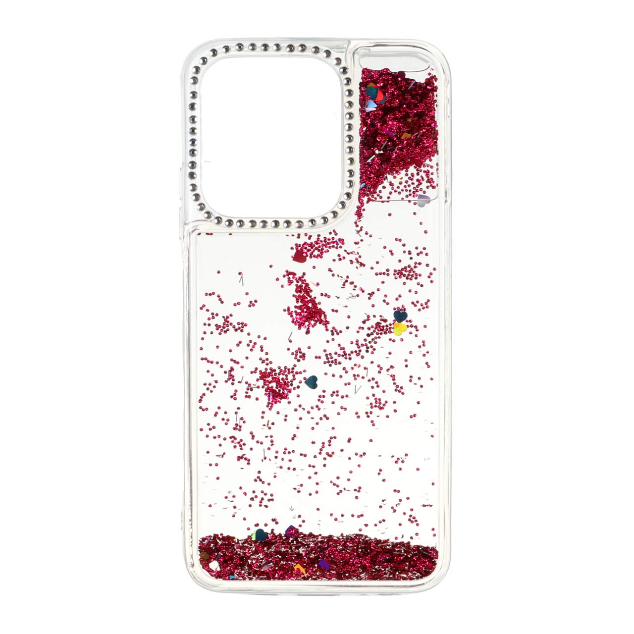 قاب آکواریومی اکلیلی دور ژله ای نگین دار طرح 151 مناسب برای شیائومی ردمی 15C و پوکو C85