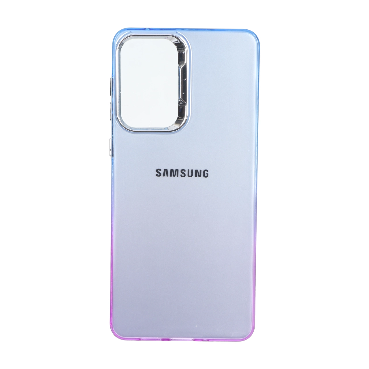 قاب SO COOL لنز متال لوگودار دور رنگی Samsung Galaxy A73 - آبی بنفش