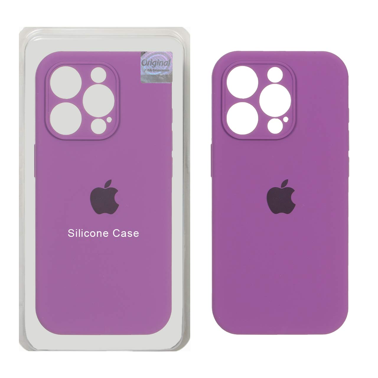 قاب سیلیکونی پاک کنی اورجینال Master Quality مدل Apple iPhone 15 Pro - ارغوانی