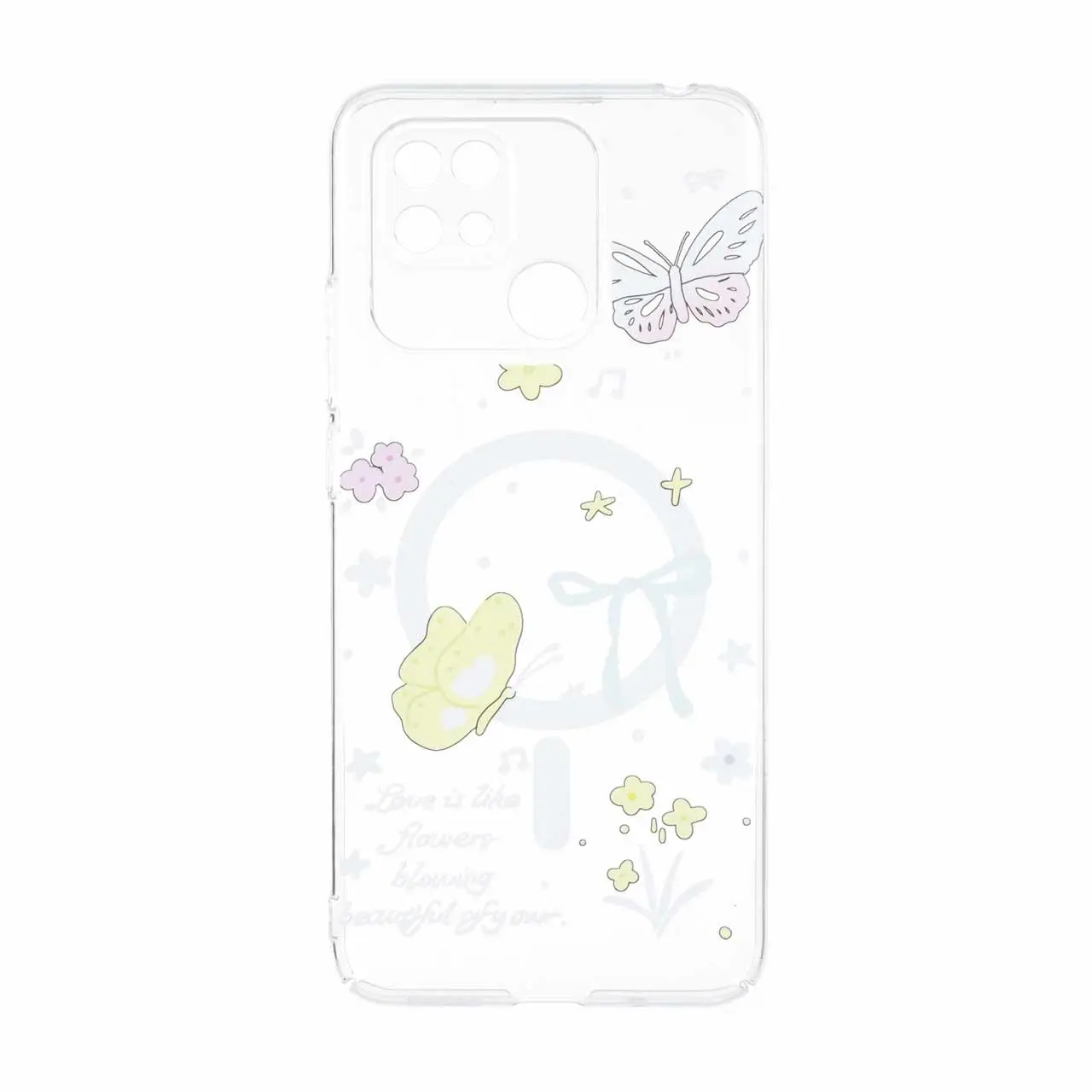 قاب Cute کریستالی طرح مگ سیف محافظ لنزدار Xiaomi Redmi 10C / Redmi 10 Power / Poco C40 - کد 175