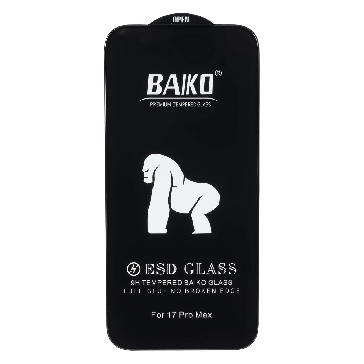 محافظ صفحه نمایش شیشه‌ای Anti Static - ESD Baiko مناسب برای آیفون 17 پرو مکس