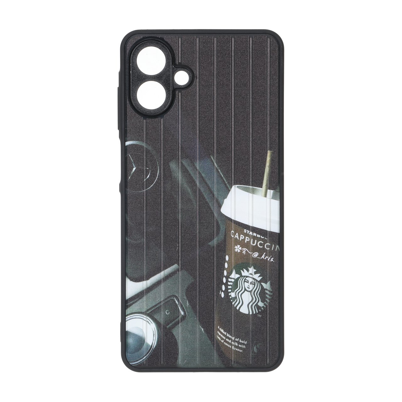 قاب Line Case محافظ لنز برجسته طرح استارباکس (Cappuccino) مناسب برای سامسونگ گلکسی A07