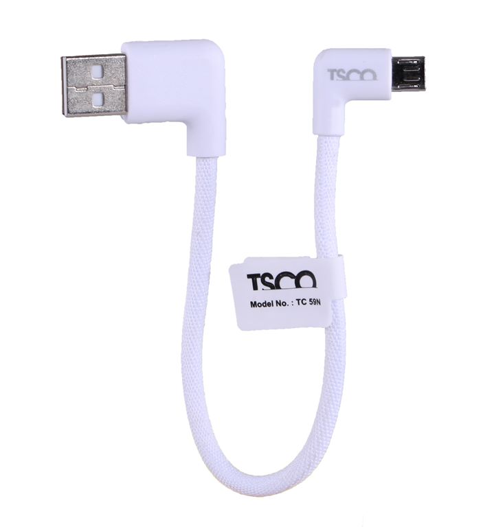 کابل شارژ اندروید مینی TSCO مدل TC 59N - سفید